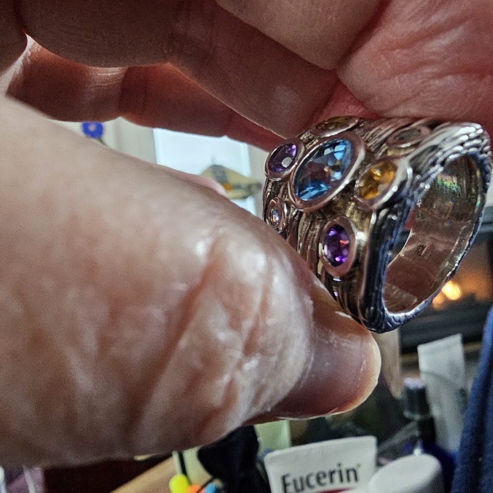 Custom Made Organic Style Sterling Silver Ring - Picture 9 of 10